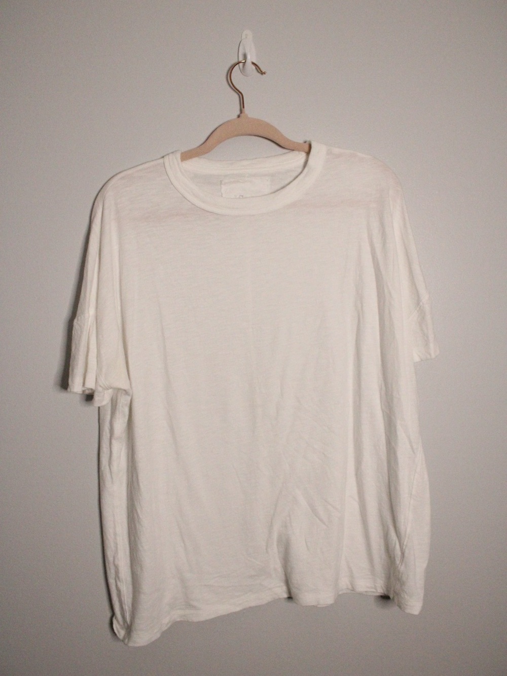 aerie White Short Sleeve Crewneck Tee